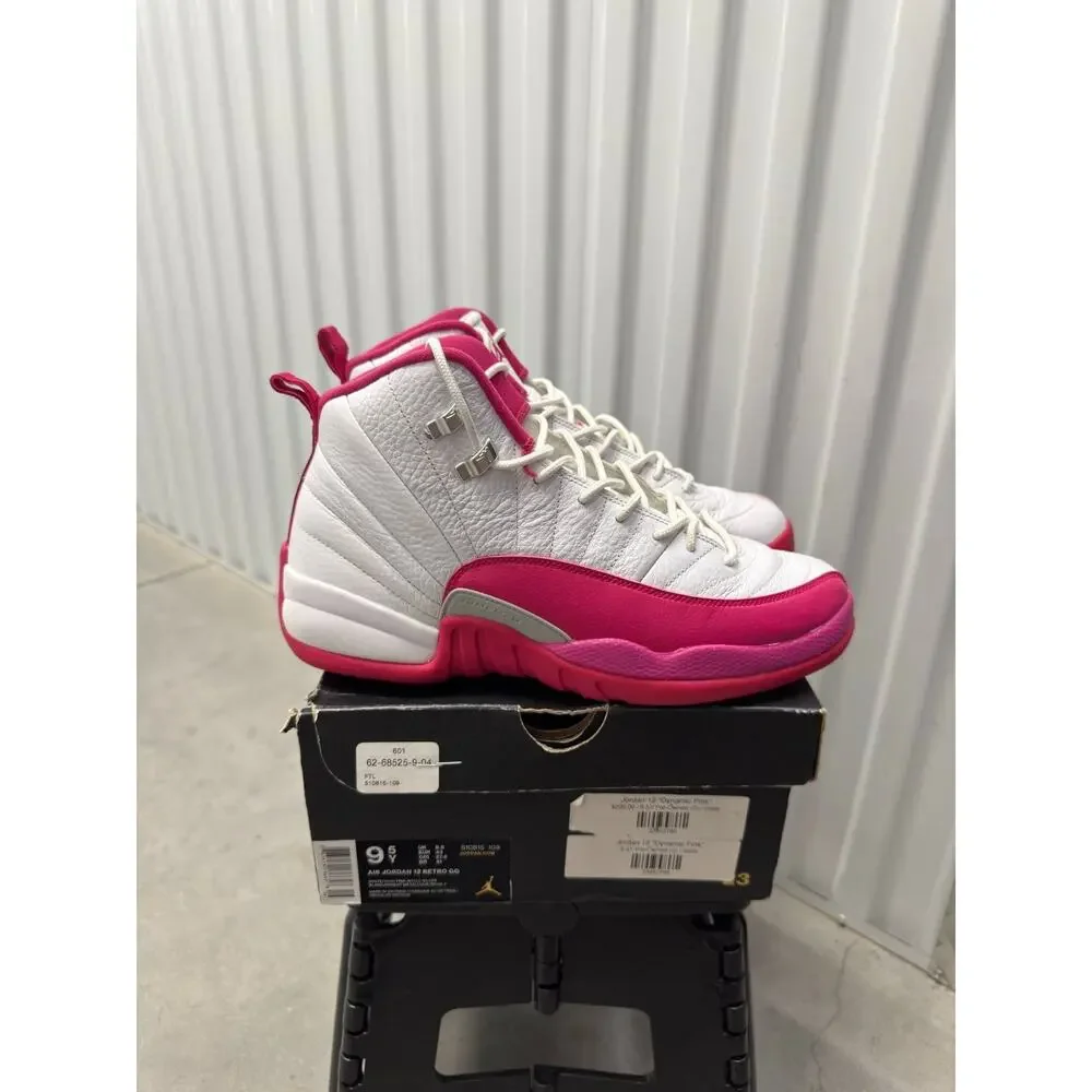 Nike Air Jordan 12 valentine's day white vivid Size 9.5 Men's - 510815-109